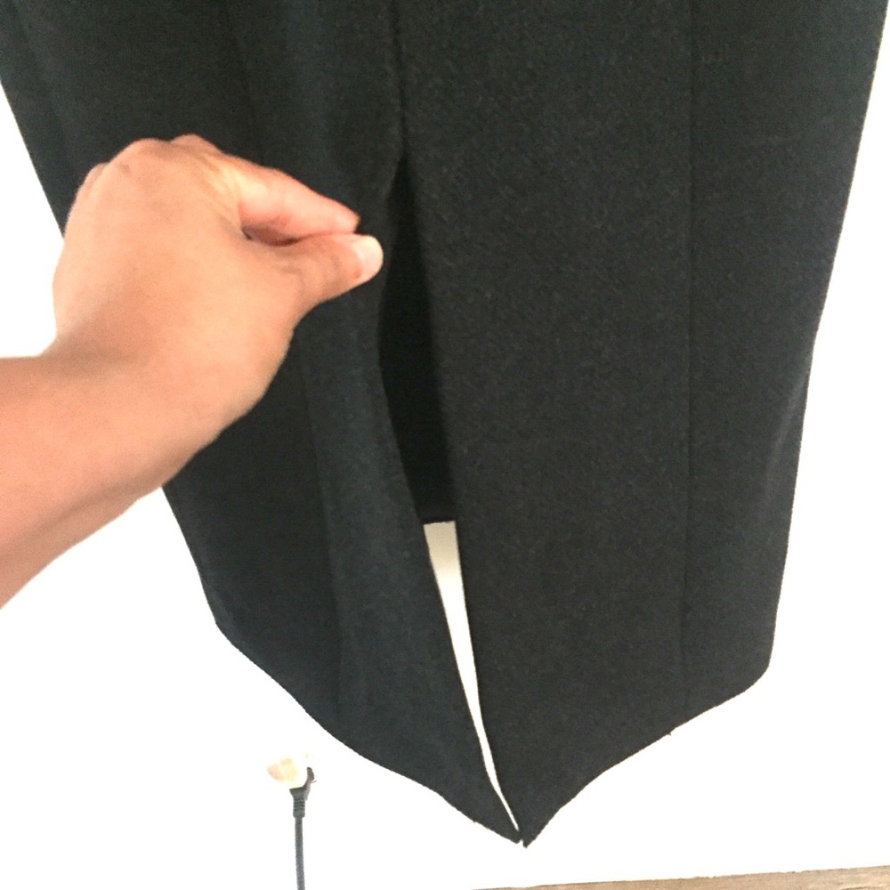 NWT Theory Charcoal Melange heavy wool twill dress - Picture 11 of 12